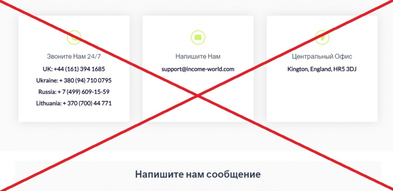 Income World — отзывы о проекте income-world.com