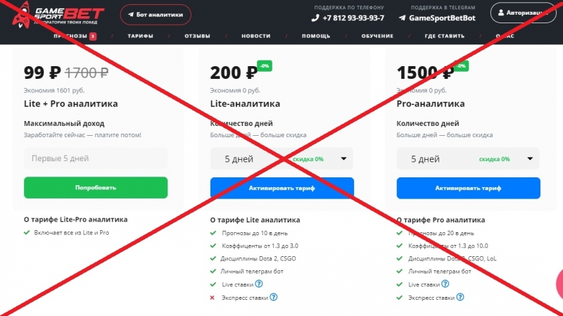 GameSport.BET — отзывы о проекте gamesport.bet