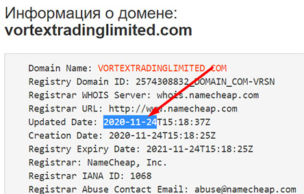 Проект vortextradinglimited.com. Длинное название а есть ли толк? Отзывы.