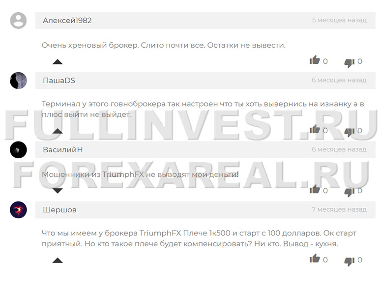 Брокер TriumphFX – обман на обмане и ложью погоняет. Полный обзор конторы.