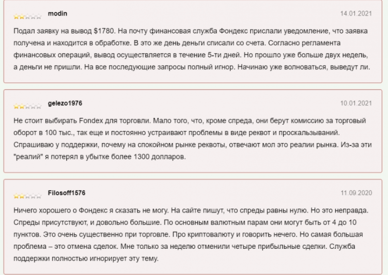 Fondex — отзывы о проекте fondex.com