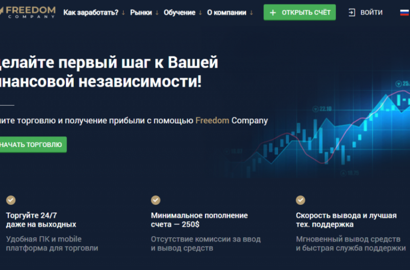 
         Лохотрон Freedom Company и схема развода          
      