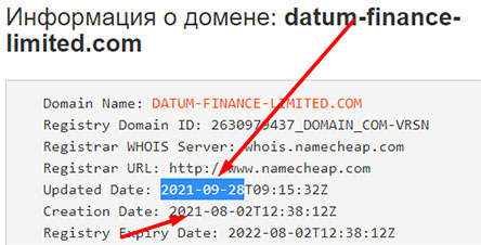Инвестиционный лохотрон Datum Finance Limited. Обзор компании и отзывы.
