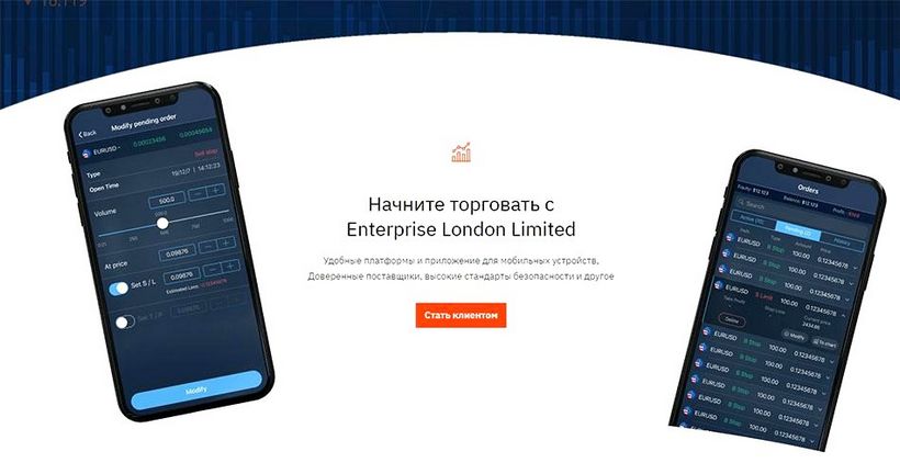 Информация о брокере Enterprise London Limited  - Отзывы клиентов