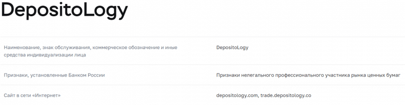 DepositoLogy - честное мнение о проекте 