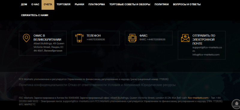 Fcs Market — отзывы о проекте fcs-markets.com