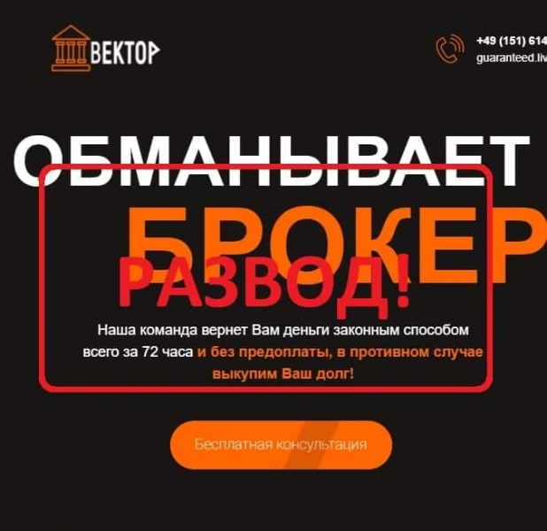 Компания Вектор - отзывы о возврате денег. Развод!