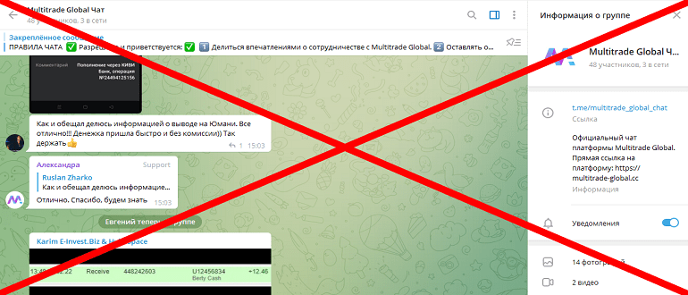 Multitrade Global реальные отзывы о проекте