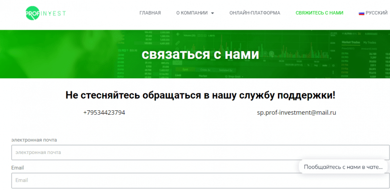 Подробно о проекте Prof-Invest 