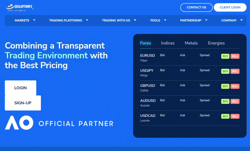 Вся информация о компании Idealoption FX 