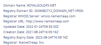 Вся информация о компании Royal Gold FX 