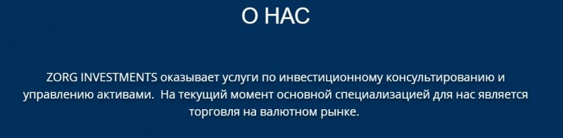 Честная компания или жулики: обзор Zorg Investments и отзывы реальных людей