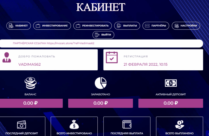 Вся информация о компании MOZAIC.STORE 