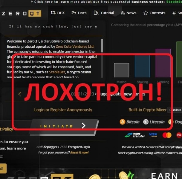 ZeroQT — отзывы о компании zeroqt.com. Скам - Seoseed.ru