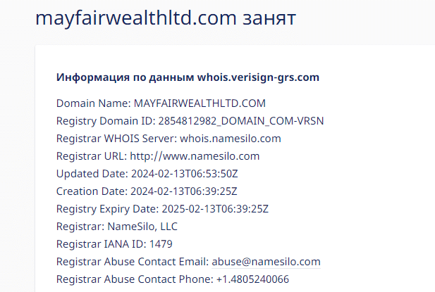 Mayfair Wealth Ltd