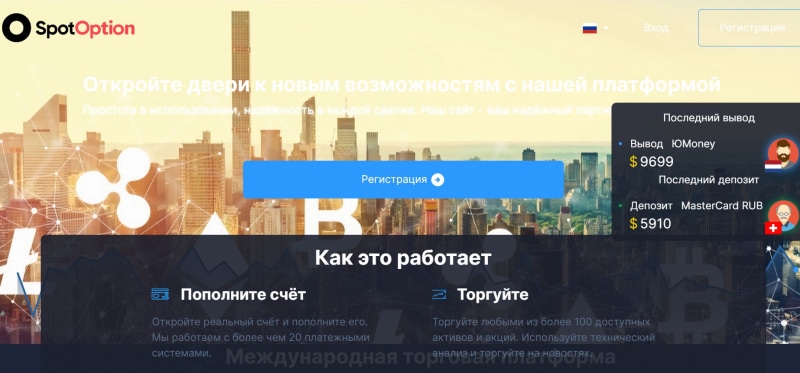 Остерегаемся. SpotOption (spotoption.net) — обман и мошенничество на брокере бинарных опционов. Отзывы клиентов