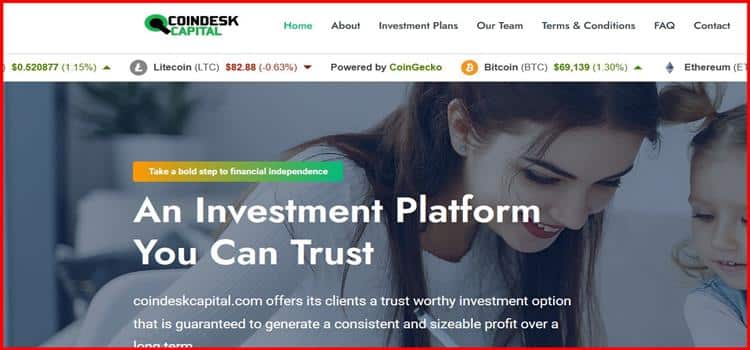 Остерегаемся. Coindesk capital (coindeskcapital.com) – обман и лохотрон на псевдо инвестиционном хайпе. Отзывы пользователей