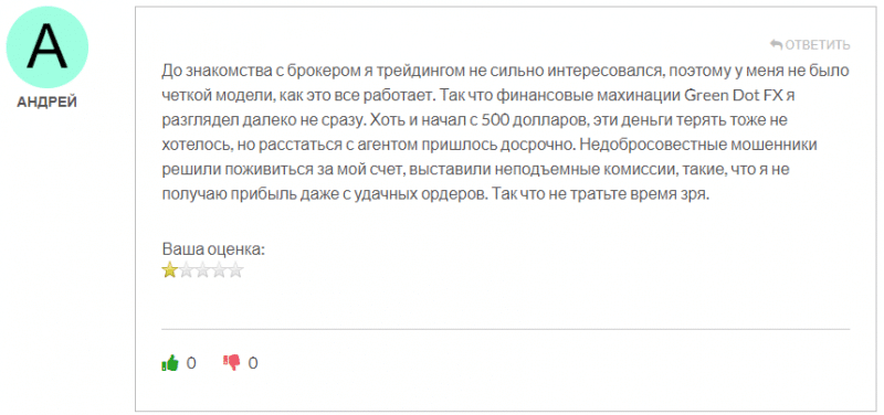 GreenDot FX отзывы. Брокер мошенник?
