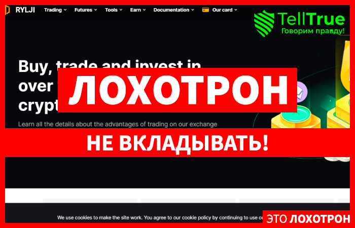 Rylji SCAM (rylji.com) очередной мошеннический обменник!