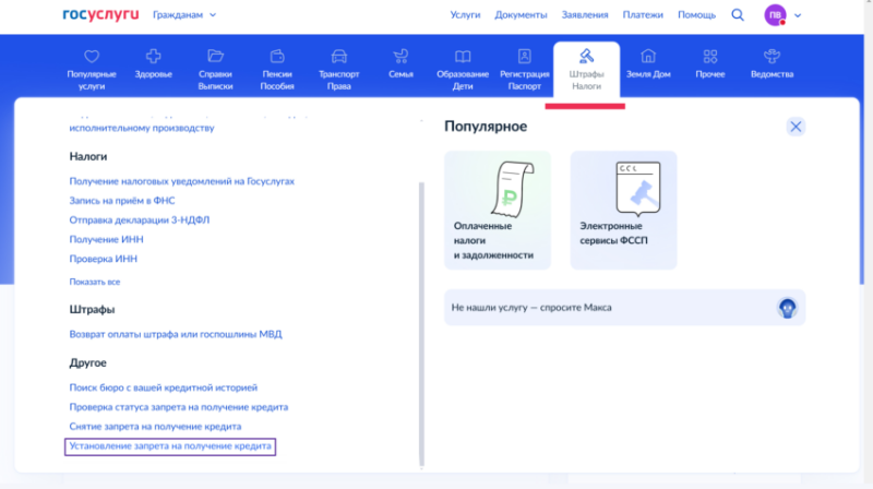 Как установить самозапрет на выдачу кредитов через Госуслуги, пошаговая инструкция