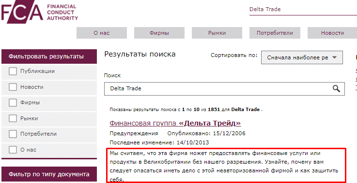 Проект Delta-Trade — отзывы, разоблачение