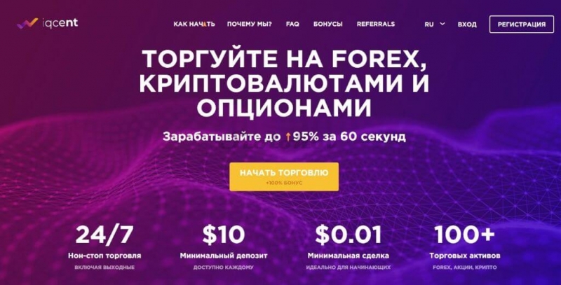 Отзыв о брокере IQCent: стандартная схема развода от старых мошенников